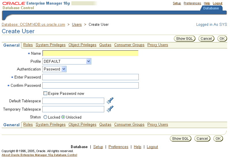 This is the page you will see to add user information.