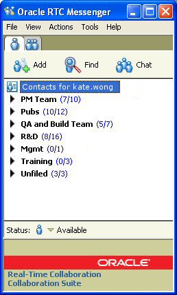 RTC Messenger console