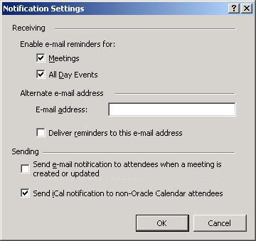 sending iCal notification