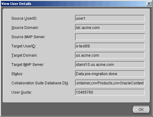 viewing user details